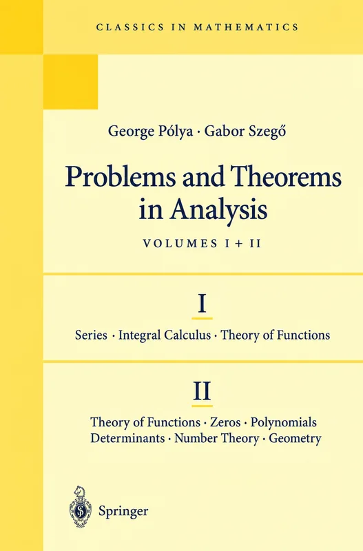 Problems and Theorems in Analysis